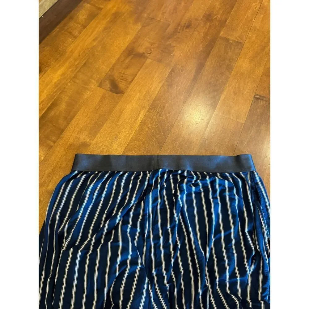 Tommy John XL Lounge Pants Blue Striped Modal Pajama Sleepwear Men’s